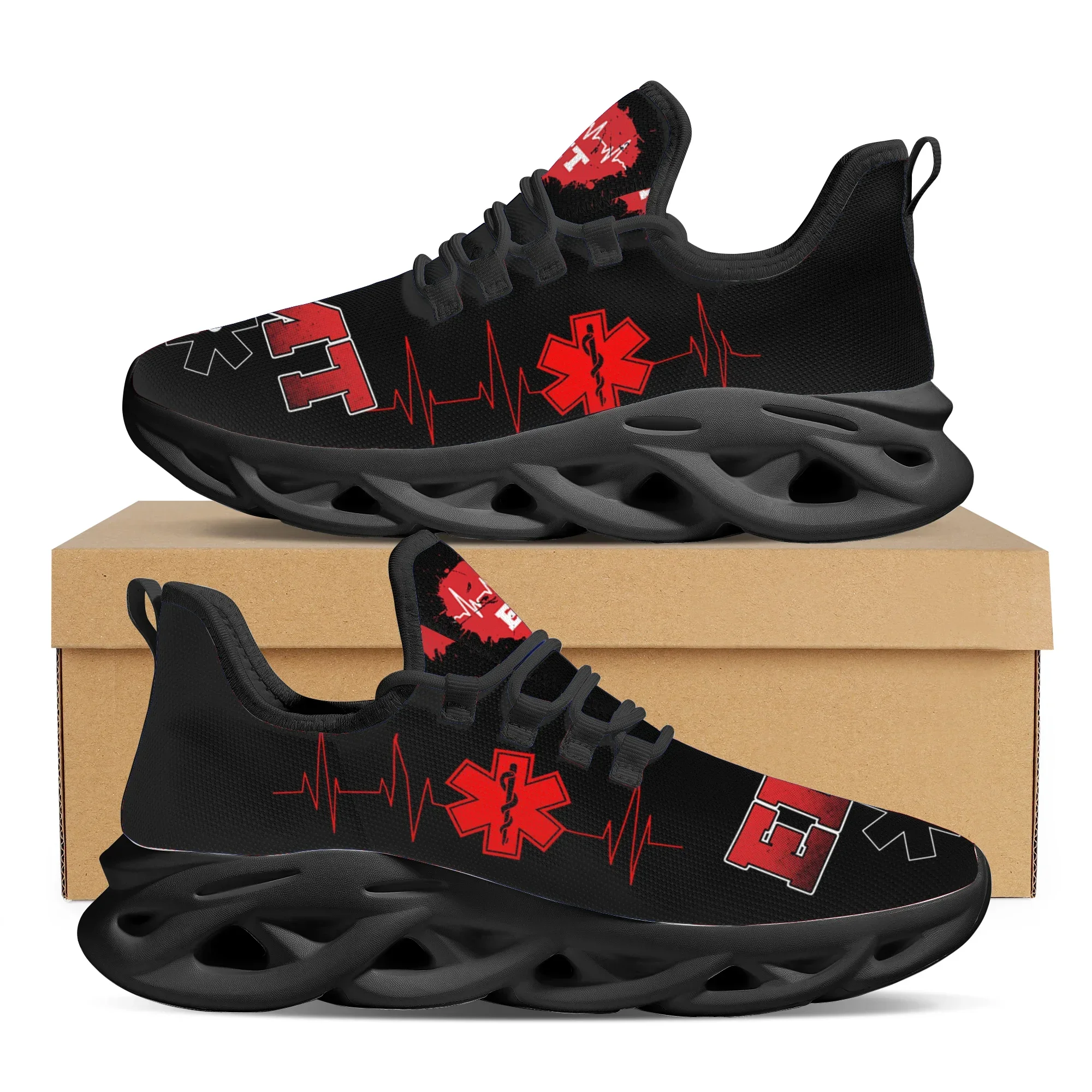 Mens Fashion Trainers - 2025 ホット販売フラットシューズファッション救急救命士 EMT EMS パターンメッシュスニーカー女性通気性靴 Zapatillas