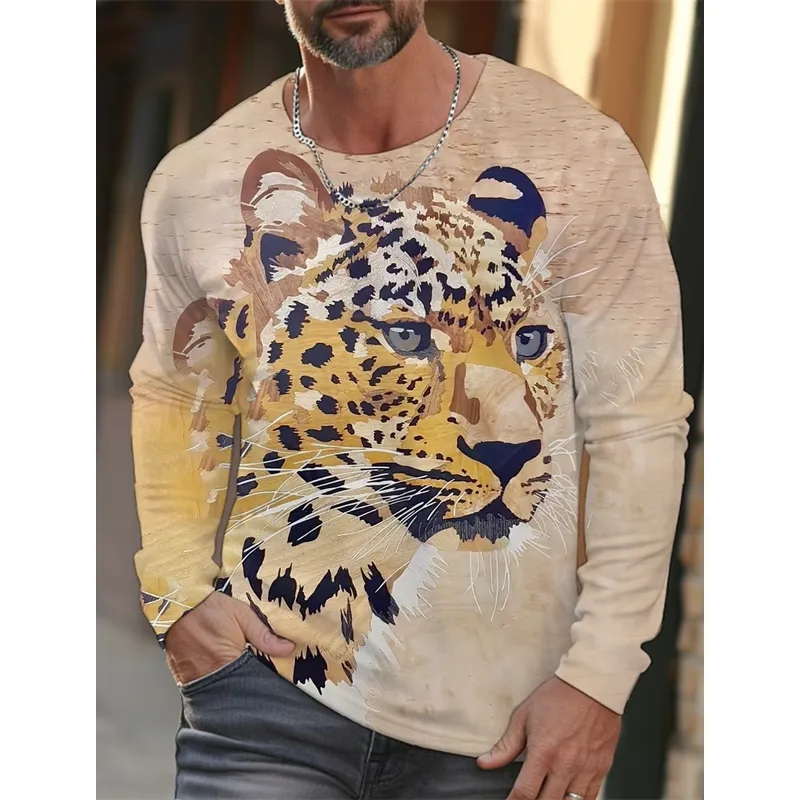 3Dプリントのカジュアルな長袖メンズTシャツ、2026年モデ - Mens Fashion Clothes のレビューと価格