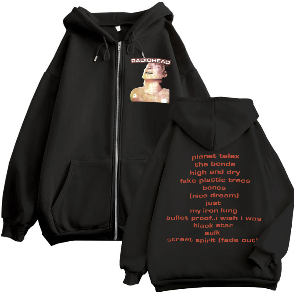 ロックバンド レディオヘッド ミュージック アルバム ジッパ - Mens Fashion Zip Up Hoodies のレビューと価格