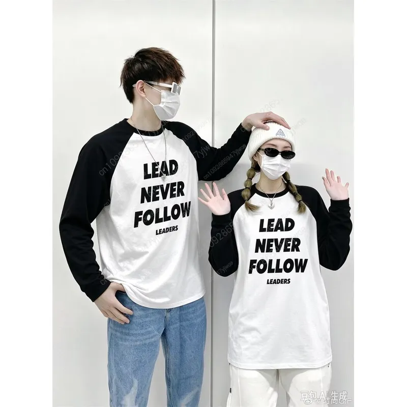 3Dプリントのカジュアルな長袖シャツ。リーダーに従うな、リー - Mens Fashion Clothes のレビューと価格