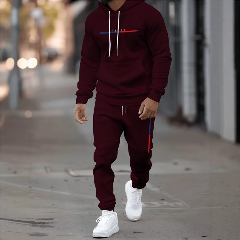 メンズ トラックスーツ パーカー パンツ 2点セット 冬用  - Mens Fashion Clothes のレビューと価格