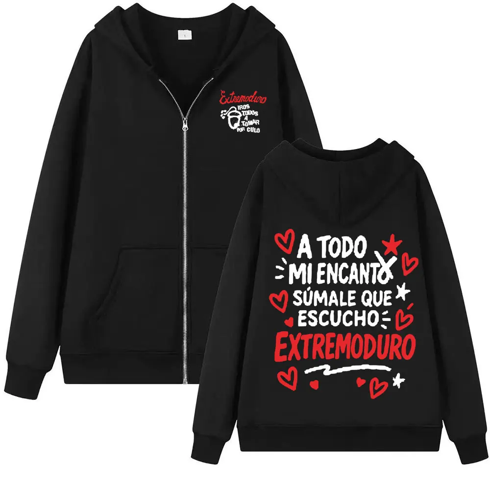 ロックバンド「エクストレモドゥロ」のアルバムをモチーフにした - Mens Fashion Zip Up Hoodies のレビューと価格