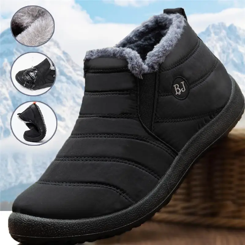 ファッションメンズスノーブーツ足首高保温靴寒い冬用防水屋外雪 - Men'S Fashion News のレビューと価格