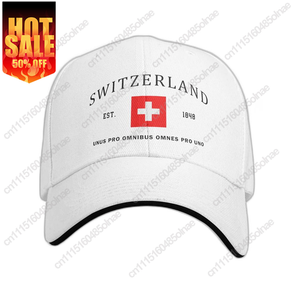 パーソナライズされたデザインの、スイス国旗をあしらった野球帽 - Men'S Fashion With Hat のレビューと価格