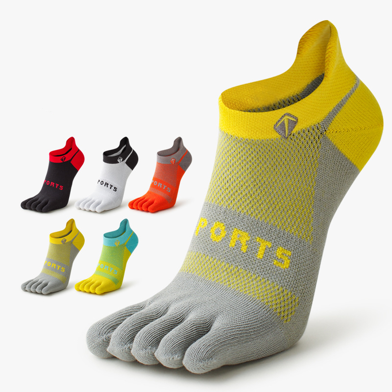 1 ペア男性用クールマックストゥボートソックス通気性のある綿 - Socks Ankle Men のレビューと価格