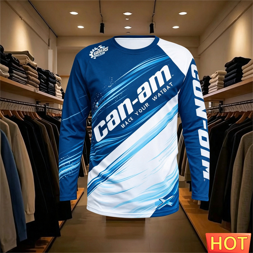 バイクレース用長袖ラウンドネックTシャツ、男女兼用、ファッシ - Men'S Fashion T Shirts のレビューと価格