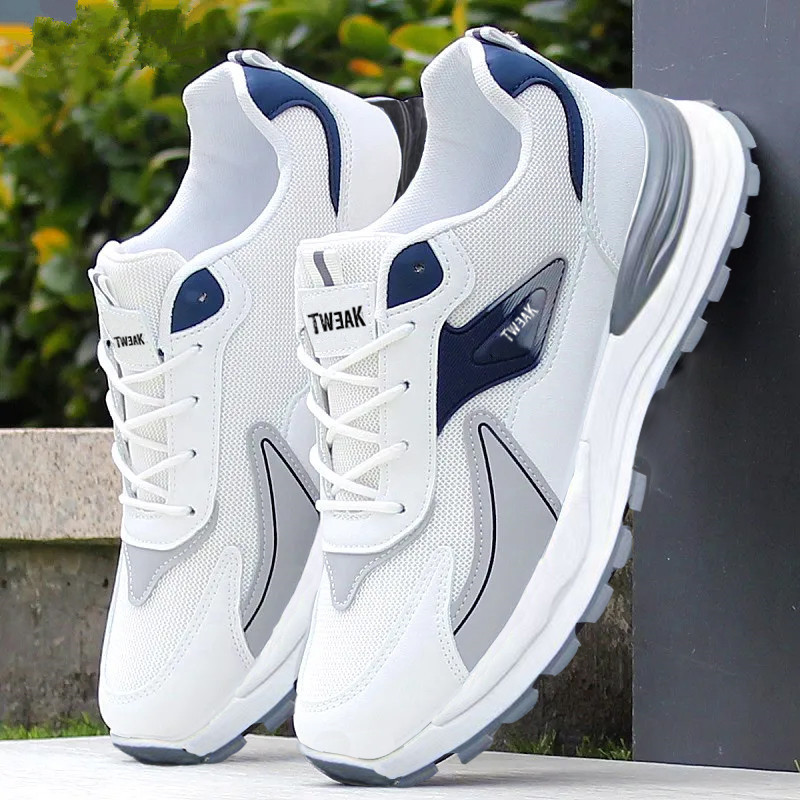 ファッションメンズシューズメッシュスニーカーレースアップ快適 - Mens Fashion Trainers のレビューと価格