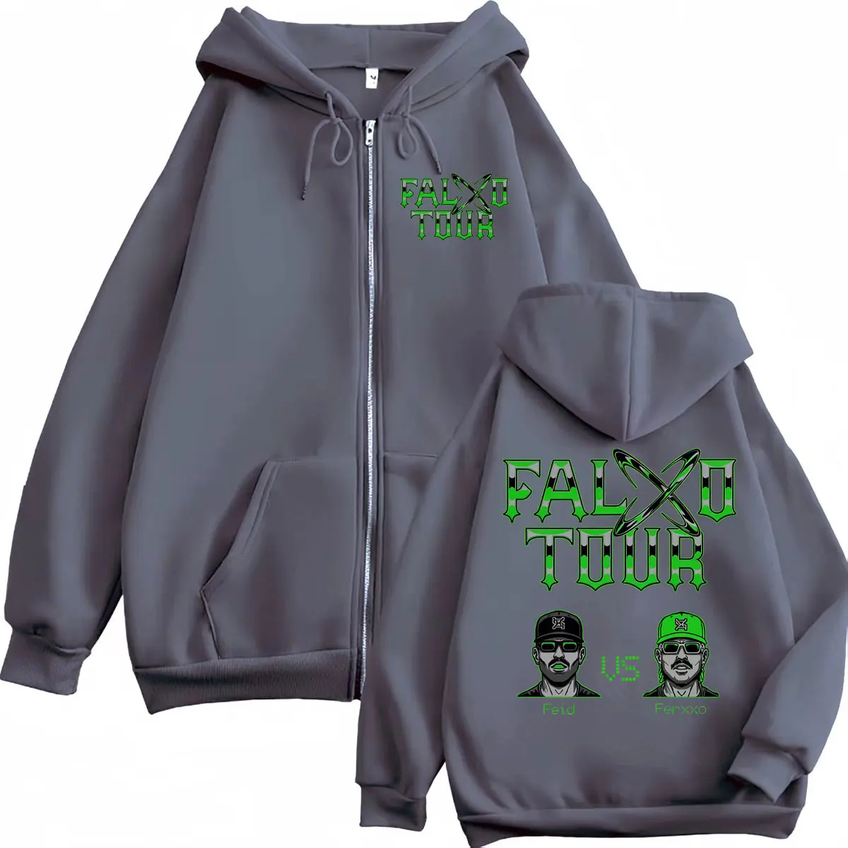 Feid Vs Ferxxo Falxxo Tour 202 - Mens Fashion Zip Up Hoodies のレビューと価格