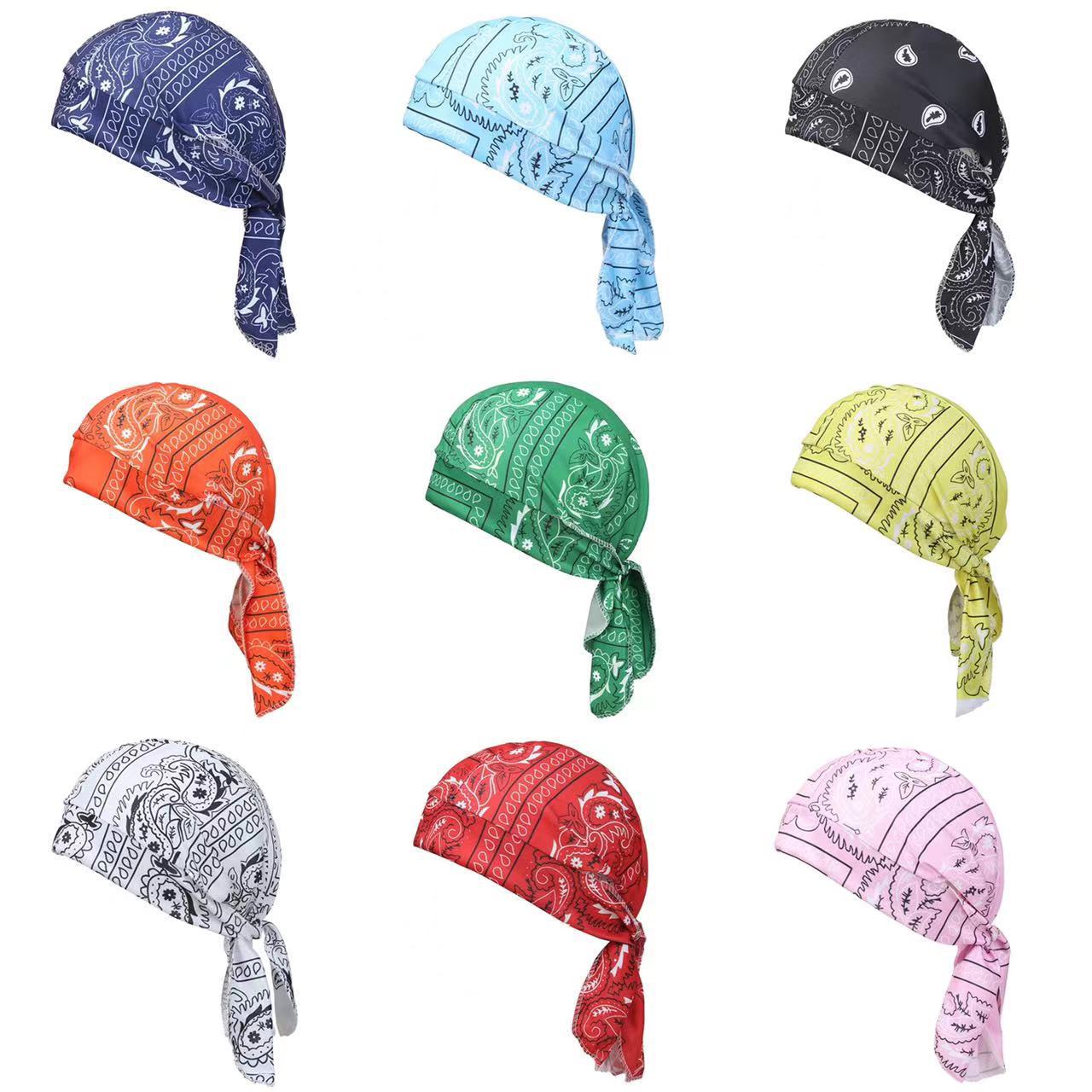 メンズバンダナスカーフサイクリングヘッドスカーフハンカチヘッ - Men'S Fashion With Hat のレビューと価格
