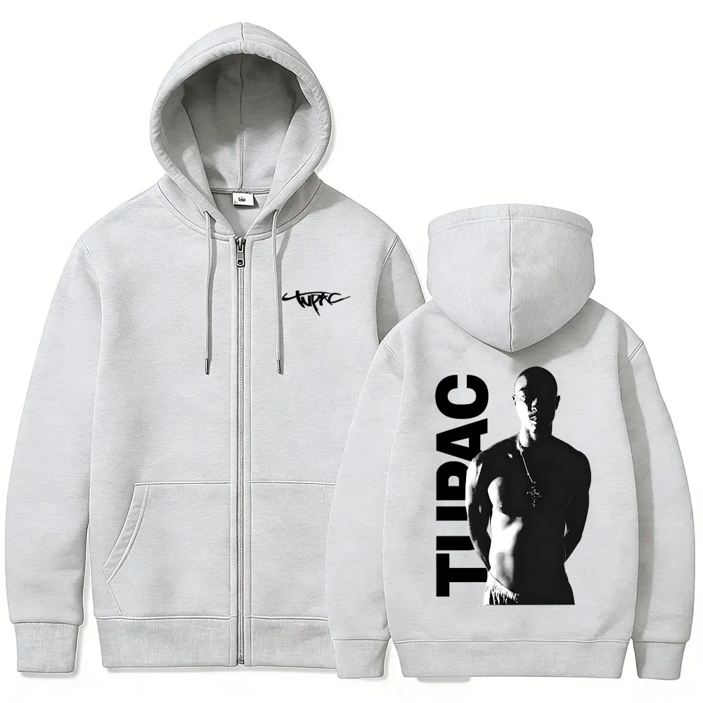 ラッパー、トゥパック2パックのジッパー付きパーカー。メンズ、 - Mens Fashion Zip Up Hoodies のレビューと価格